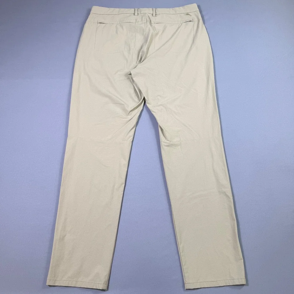 Tommy Bahama Boracay Performance Pants Mens 34x32 Tan Stretch Beach Golf Wicking